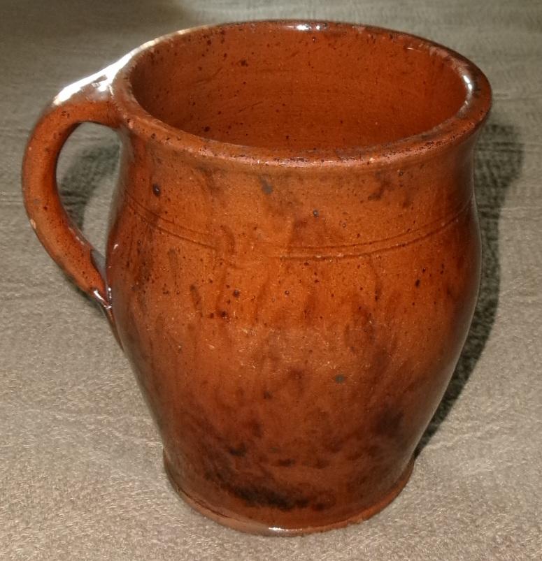 19th C. Small Pennsylvania Redware Crock