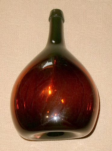 19th C. Amber Flask