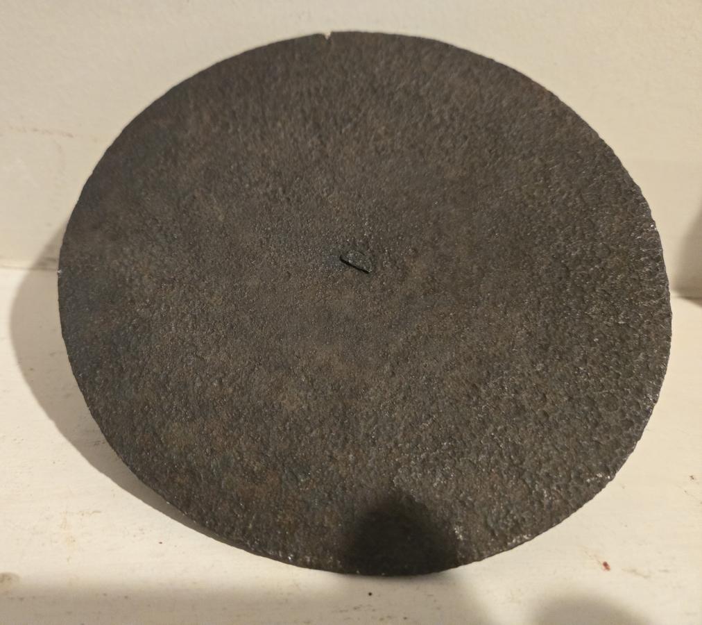 18th.c Wrought Iron Pot Lid