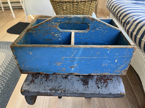 Blue Cutlery Tote