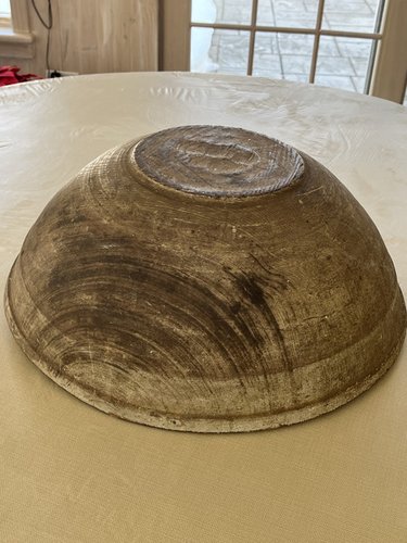 Large Putty Painted Bowl