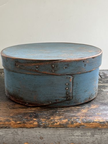 Oval Blue Pantry Box