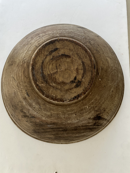 Large Putty Painted Bowl