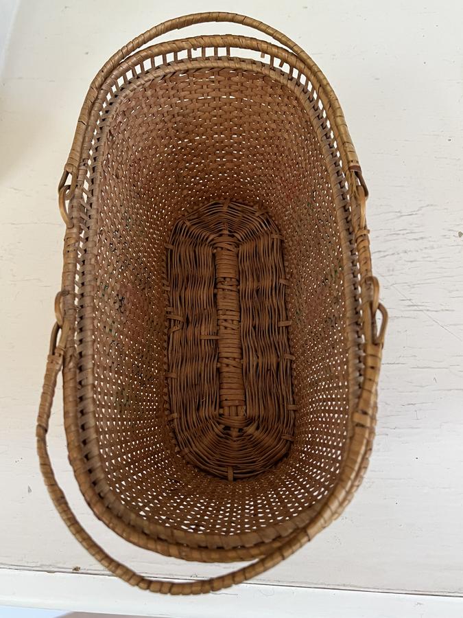 Woven Purse Basket w/ Lid