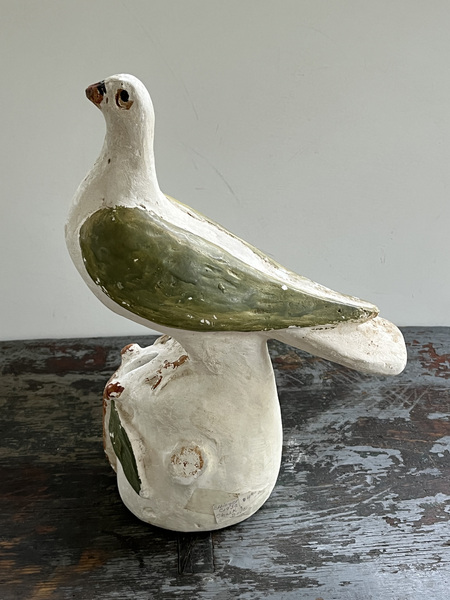 Chalk Ware Dove Bank