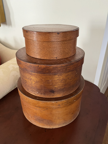 Stack of 3 19th c. Pantry Boxes