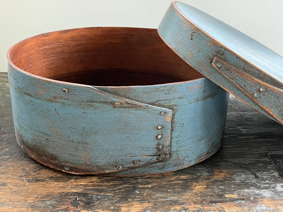 Oval Blue Pantry Box