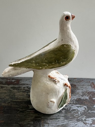 Chalk Ware Dove Bank