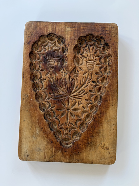 Large Carved Heart Cookie Mold