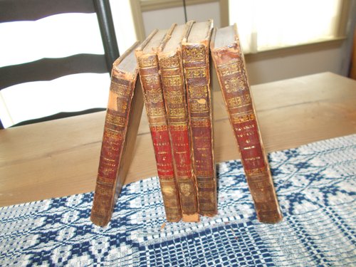 FIVE LEATHER BOOKS DATED 1926