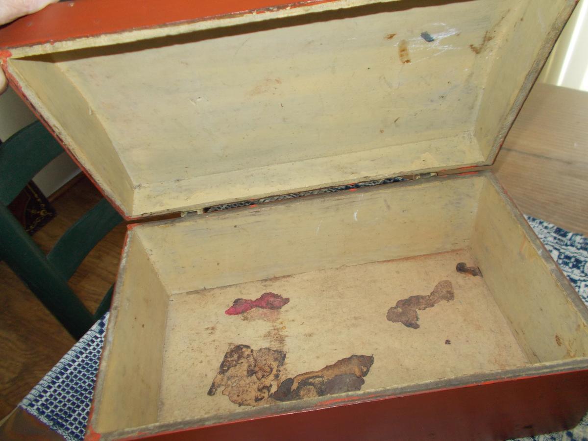 DECORATED DOCUMENT BOX IN PAINT