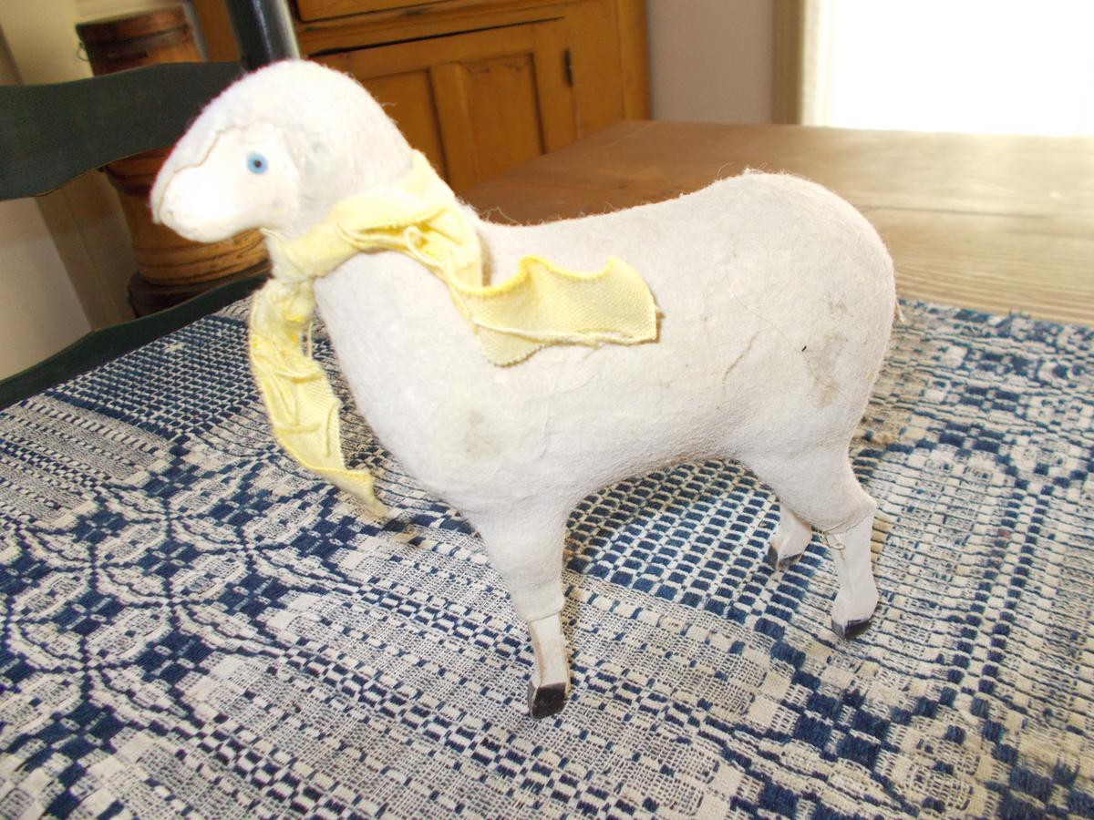 TALL PAPER MACHE STANDING SHEEP