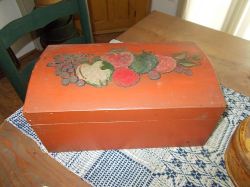 DECORATED DOCUMENT BOX IN PAINT