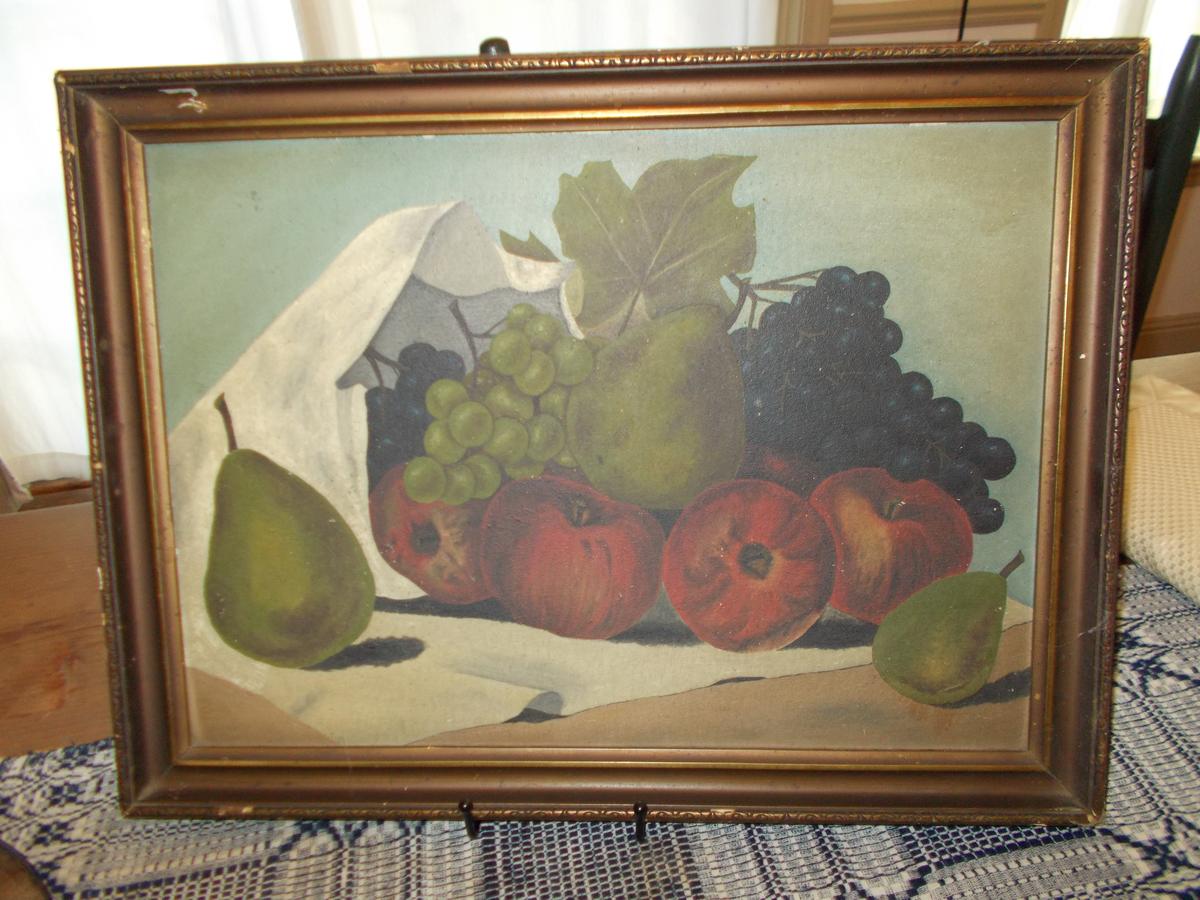 EARLY FRAMED OIL PAINTING