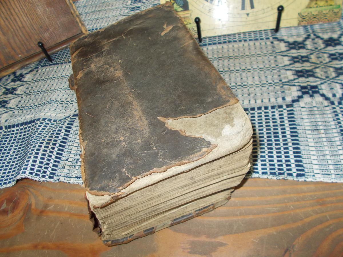 EARLY LEATHER BOOK 1843