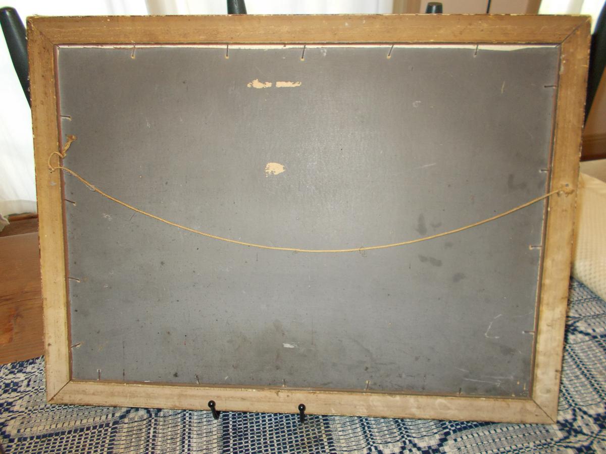 EARLY FRAMED OIL PAINTING