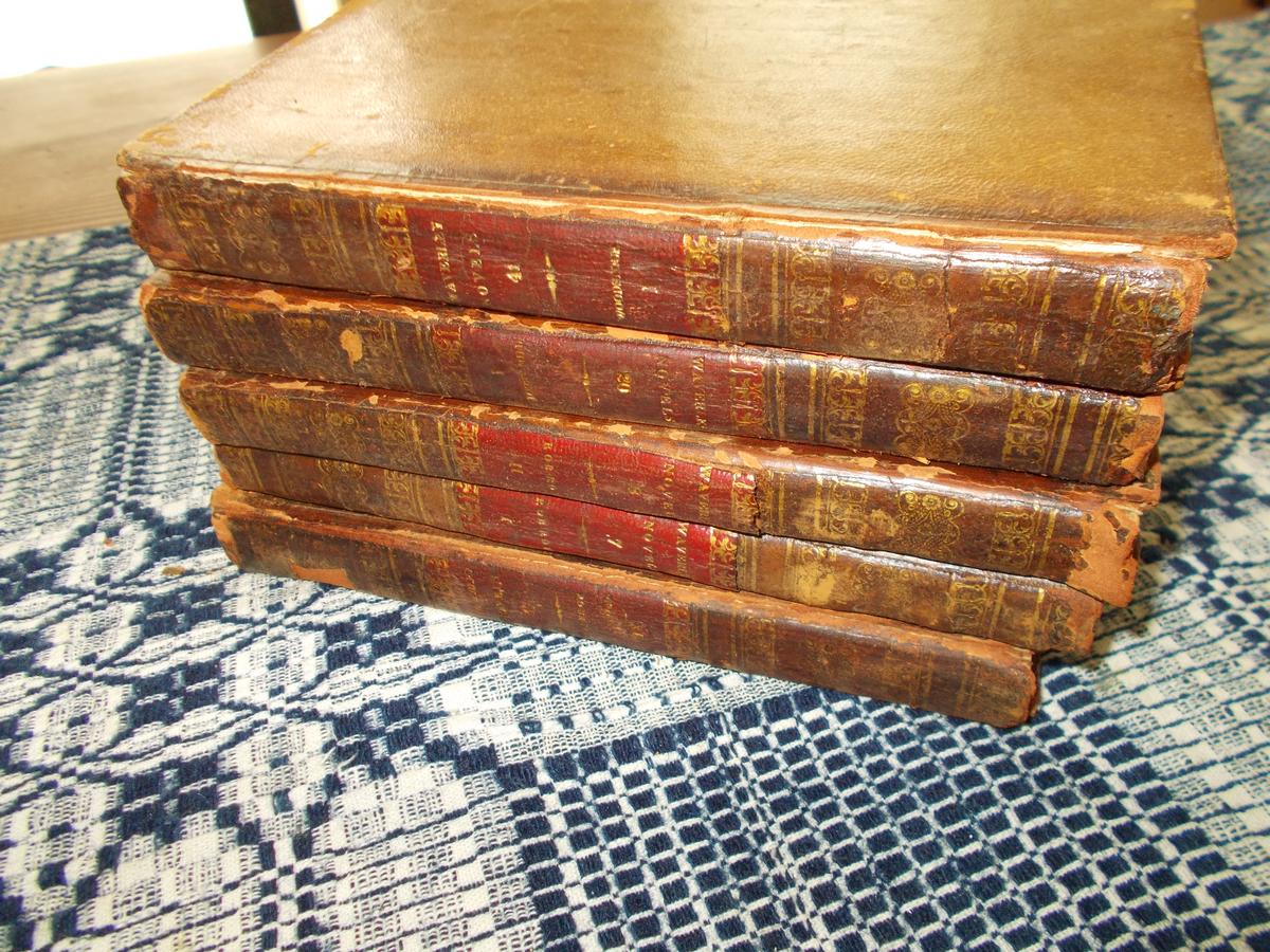 FIVE LEATHER BOOKS DATED 1926