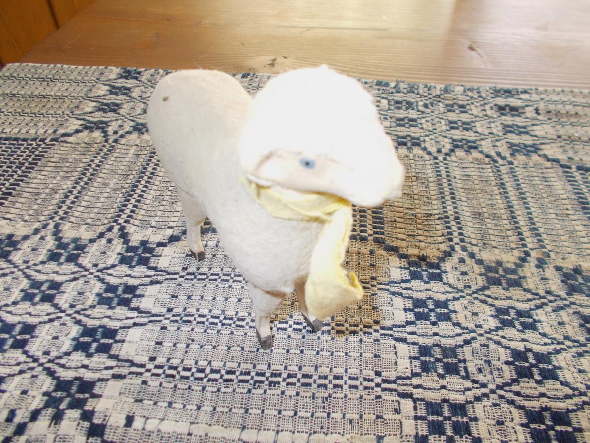 TALL PAPER MACHE STANDING SHEEP