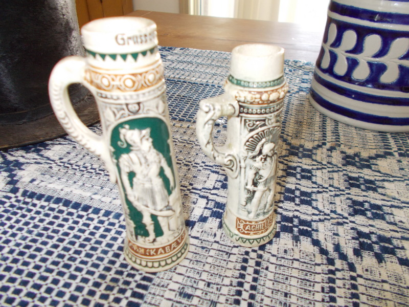 THREE GERMAN POTTERY PIECES
