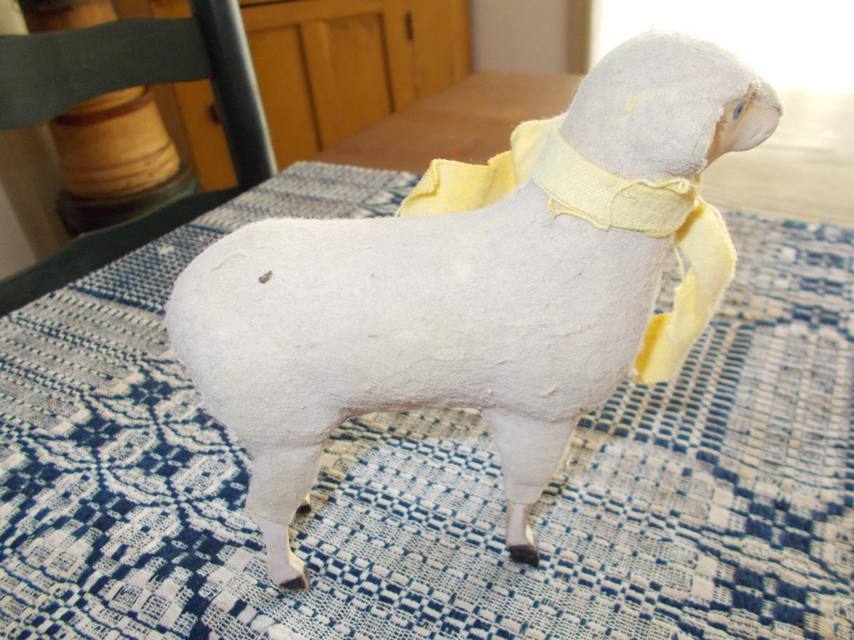 TALL PAPER MACHE STANDING SHEEP