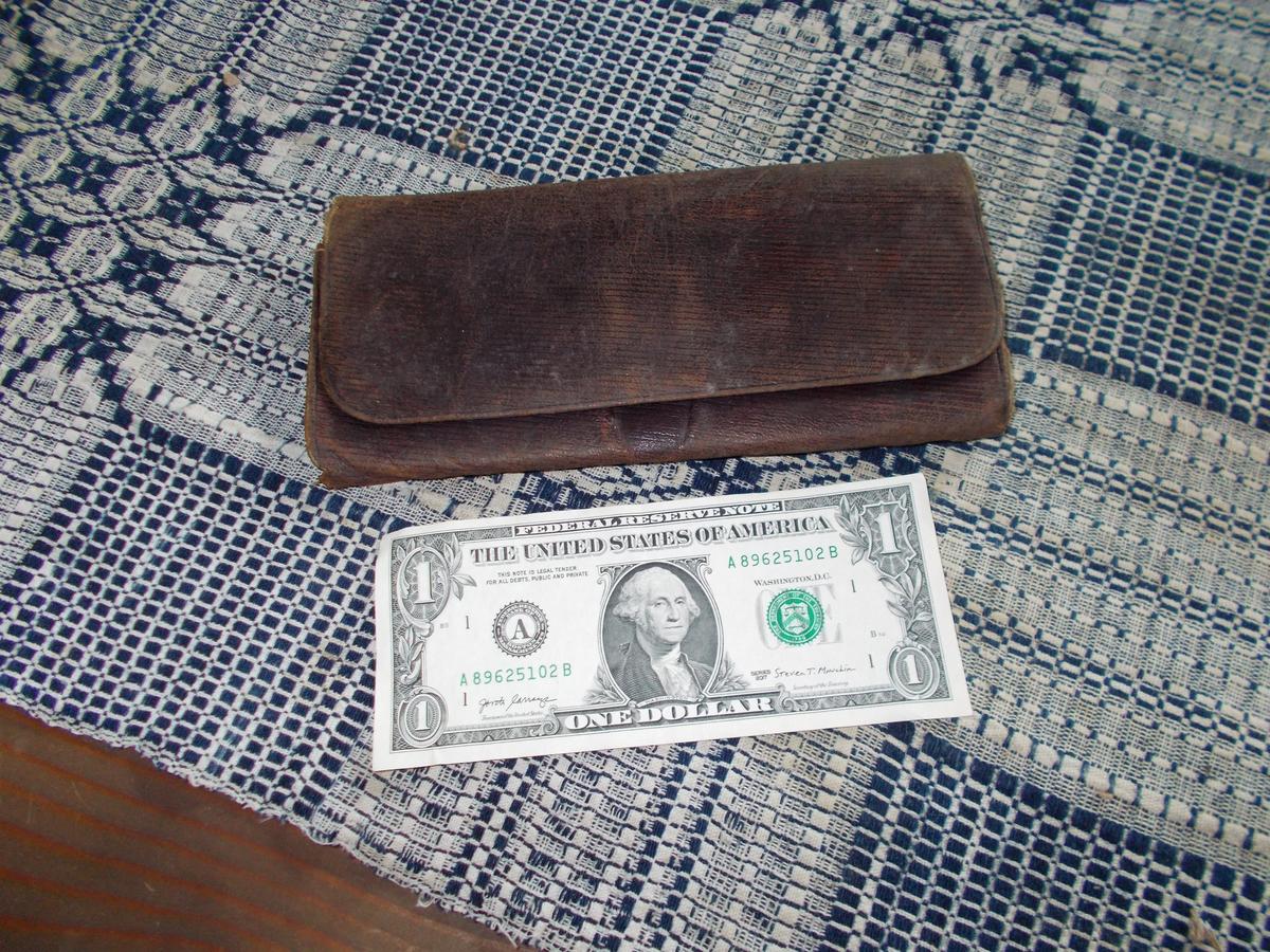 1800'S MEN'S LEATHER WALLET