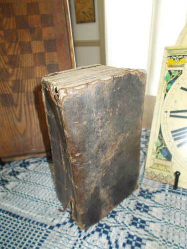 EARLY LEATHER BOOK 1843