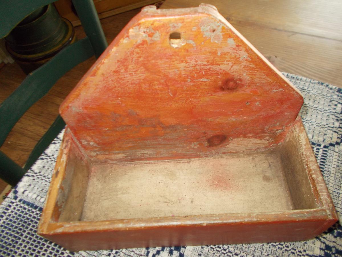 ALL ORIGINAL WALLBOX IN RED PAINT