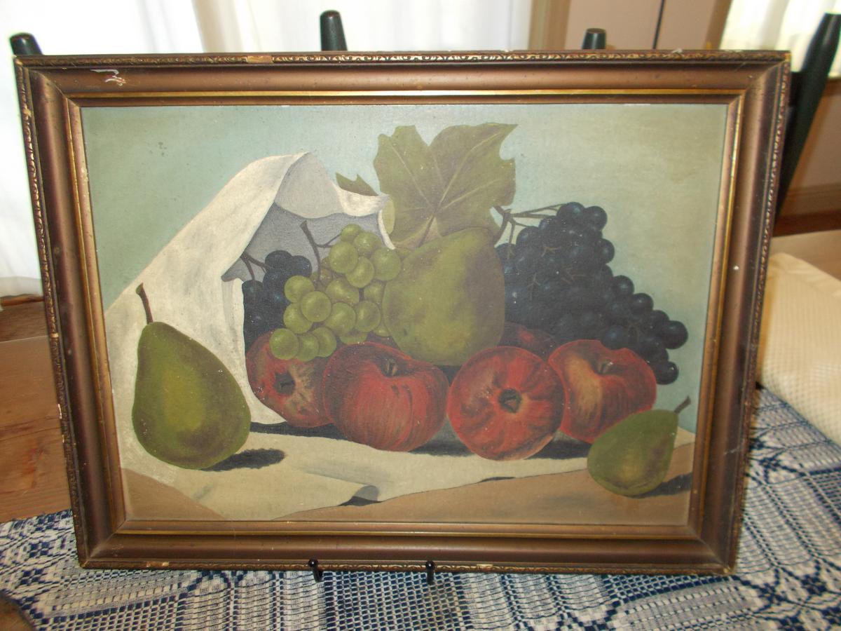 EARLY FRAMED OIL PAINTING
