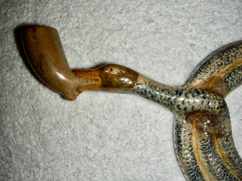 Pratt Decorated Ceramic Pipe w/Duck Head