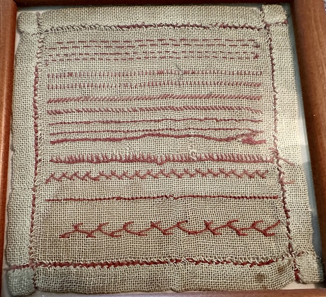 Needlework Practice Piece, 19th Century