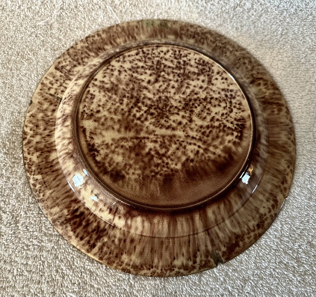 9" Splotch Decorated Wheildon Plate