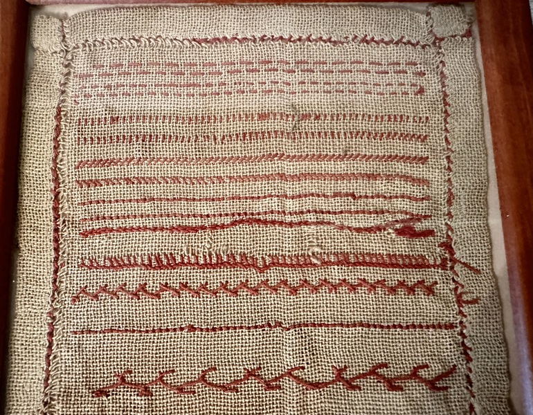 Needlework Practice Piece, 19th Century