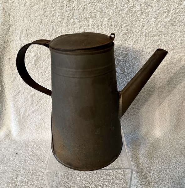 19th Century Tin Coffee Pot
