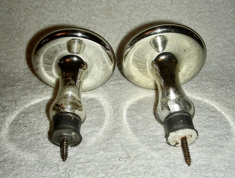 Pair of Mercury Glass Curtain Tie-Backs