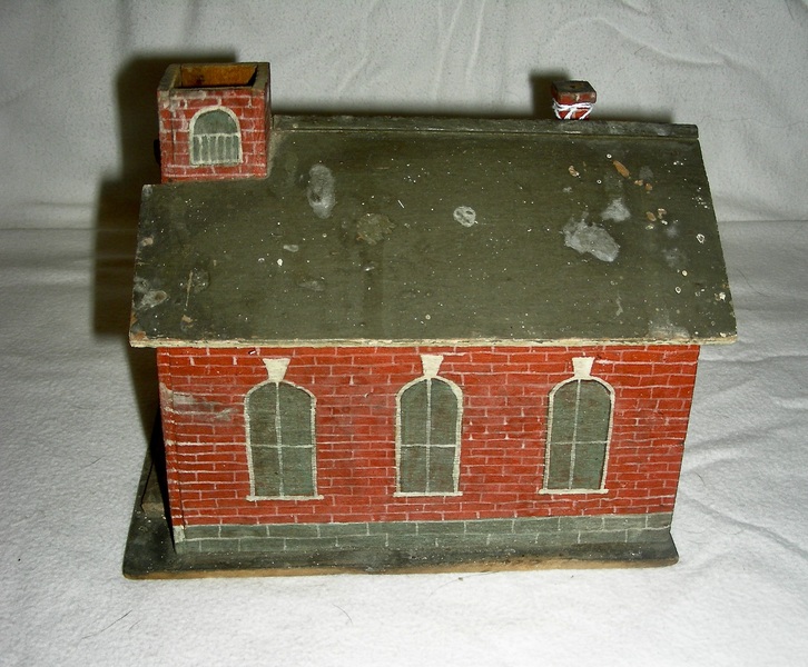Small Wooden Cigar Box Church