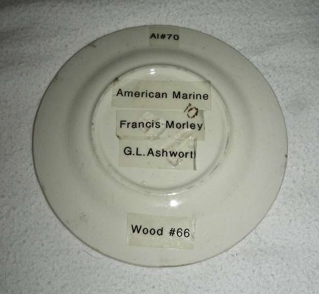 American Marine Historical Staffordshire Cup Plate