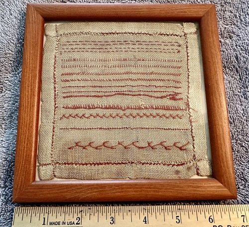 Needlework Practice Piece, 19th Century