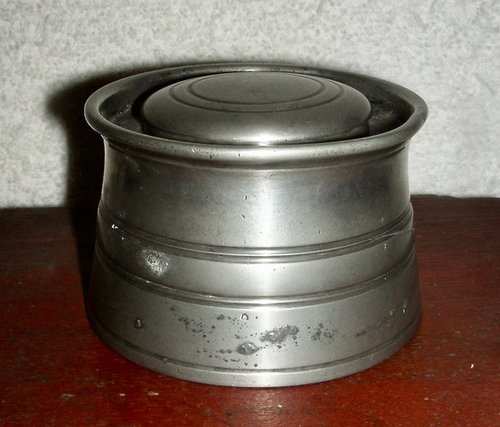 Early 19th Century Pewter Ink Well
