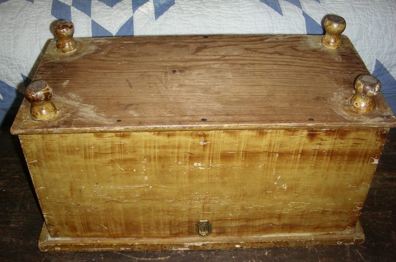 Grain Painted Mini PA Blanket Chest, c1840