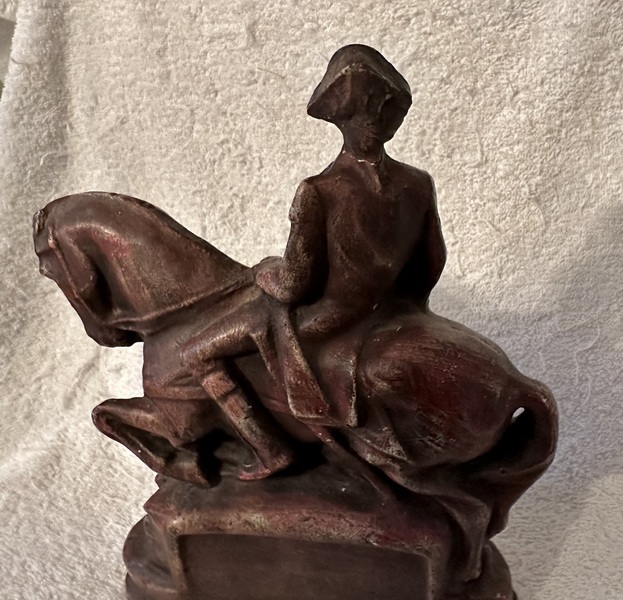 Chalkware Statue of George Washington on Horse
