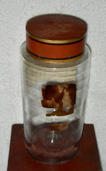 10 ½” Glass Apothecary Jar: Erythrox: Coca