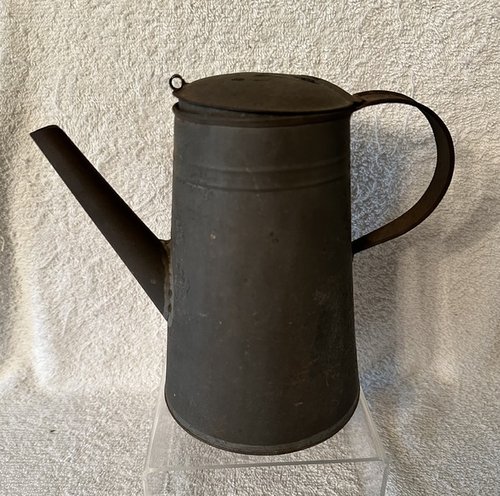 19th Century Tin Coffee Pot
