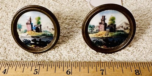 Pr. Battersea Enamel Mirror Supports c.1800