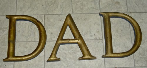 3 Early Gilt Letters: D A D