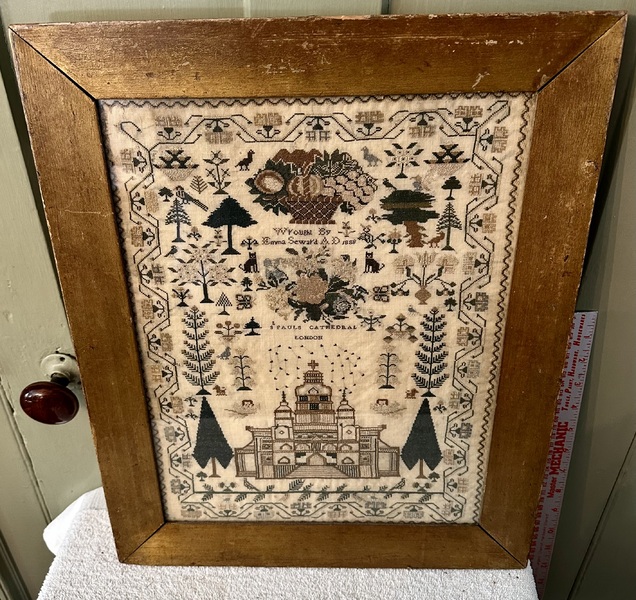 Emma Seward’s Needlework Sampler (English), 1838