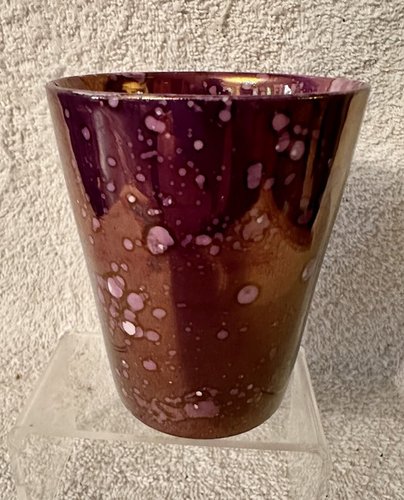 English Pink Lustre Beaker, c. 1820-1840