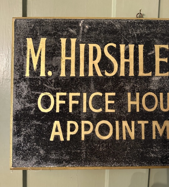 Wooden Doctor's Office Sign