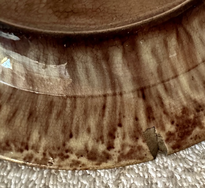 9" Splotch Decorated Wheildon Plate