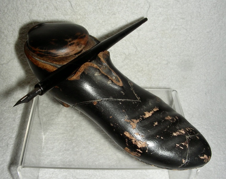 Victorian Shoe-Shaped Inkwell