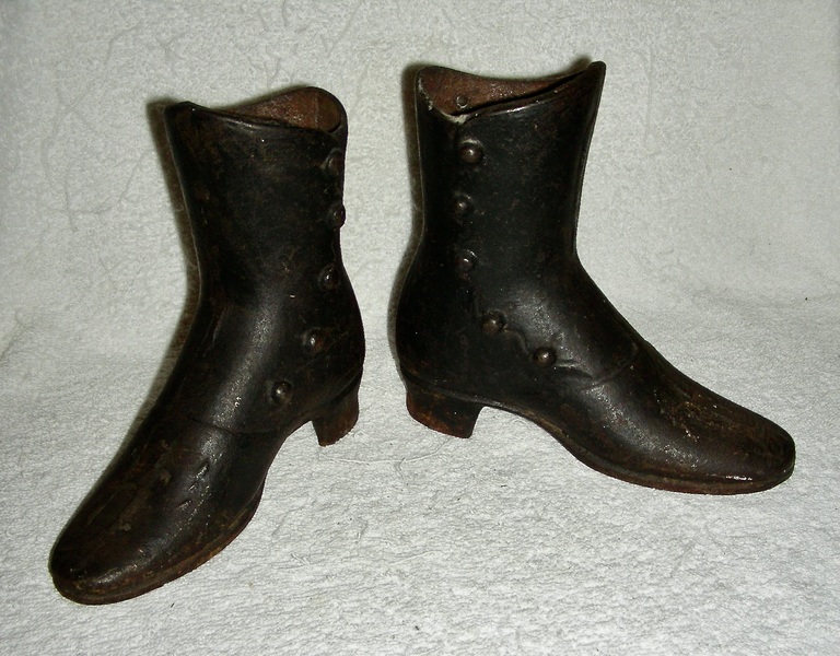 Pair of Small Sized Mannequin Boots, Late 19th C.